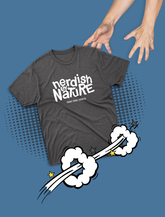 T‑shirt with Nerdish design'
