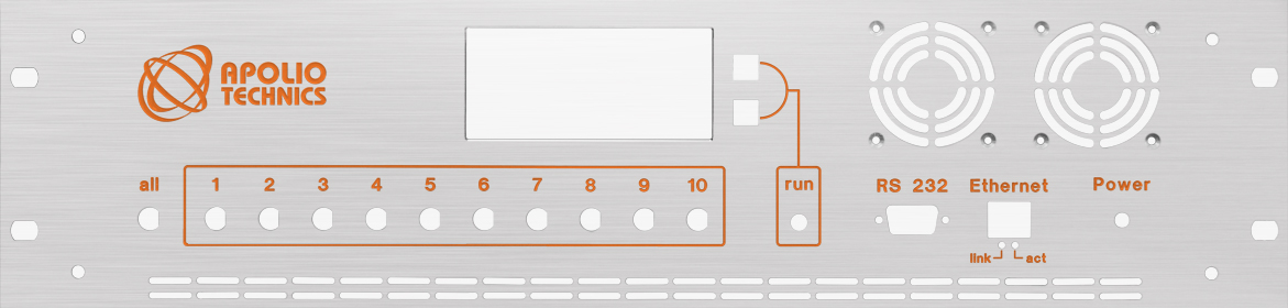 Front Panel with Material and Color Selection