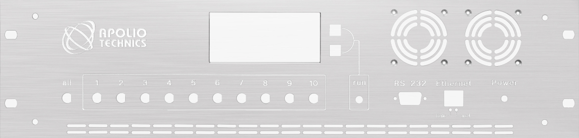 Front Panel with Material and Color Selection
