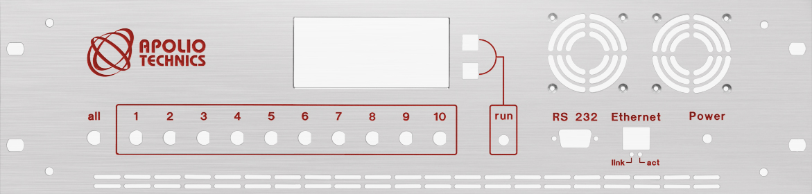 Front Panel with Material and Color Selection