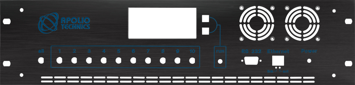 Front Panel with Material and Color Selection