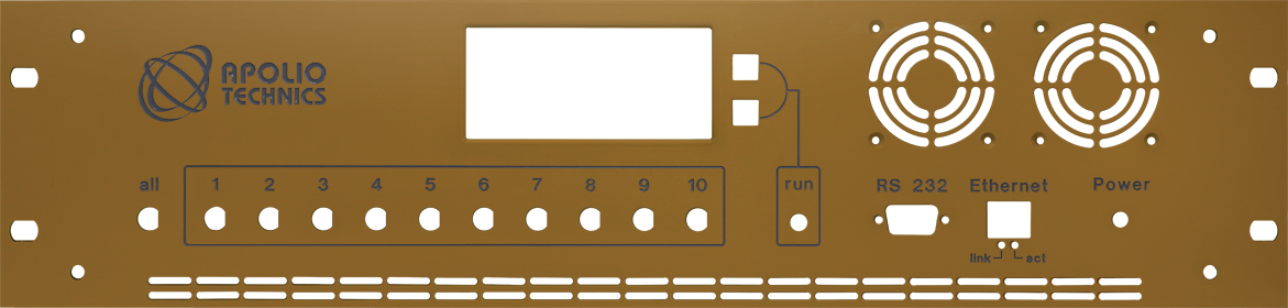 Front Panel with Material and Color Selection
